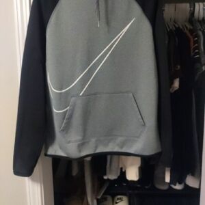 Nike Black and Gray Kids Hoodie